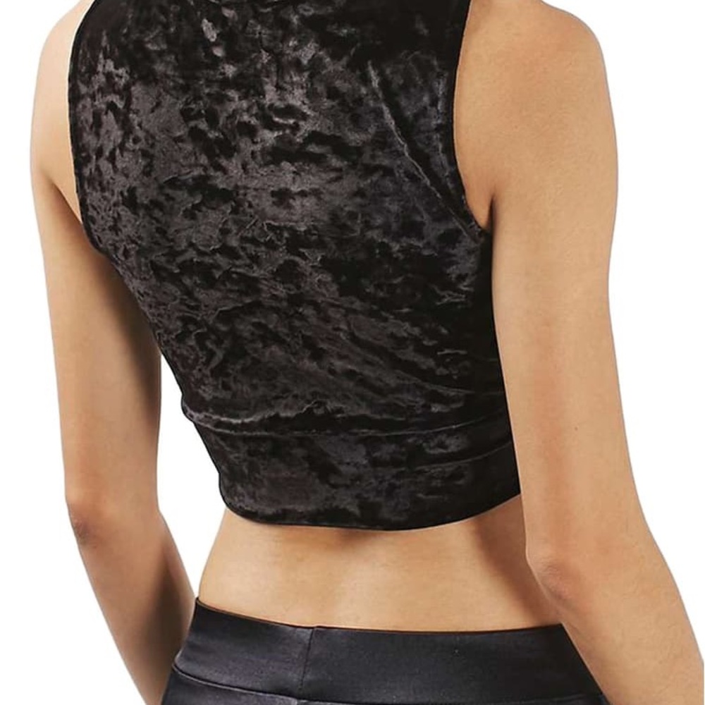 Velvet crop top size 4 - Picture 4 of 7